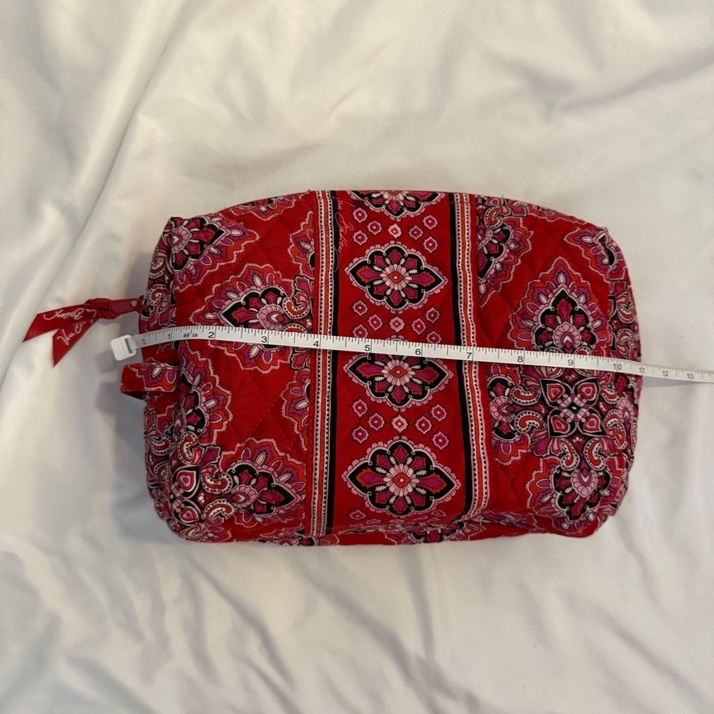 GUC Vera Bradley Quilted Lined Cosmetic Bag With Handle - Picture 3 of 14